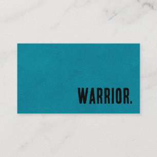 Carte De Visite Premier Blue Faux Leather Martial Arts