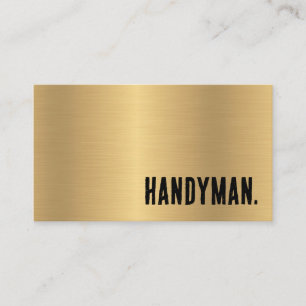 Carte De Visite Premier Faux Gold Handyman