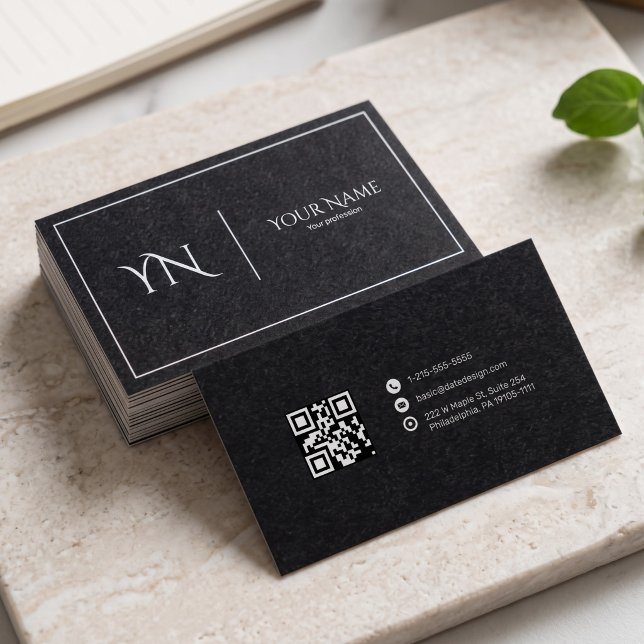 Carte de visite Premium avec code QR (Créateur téléchargé)