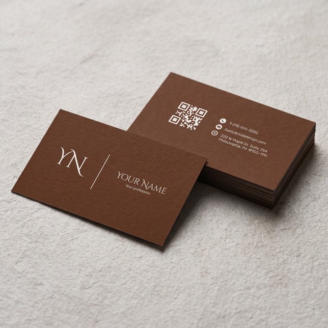 Carte de visite Premium avec code QR (Créateur téléchargé)