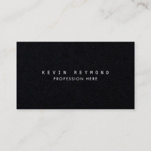 Carte De Visite Premium Black élégant