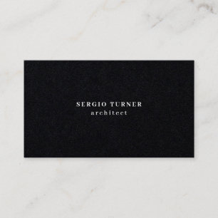 Carte De Visite Premium Black tendance minimaliste professionnel