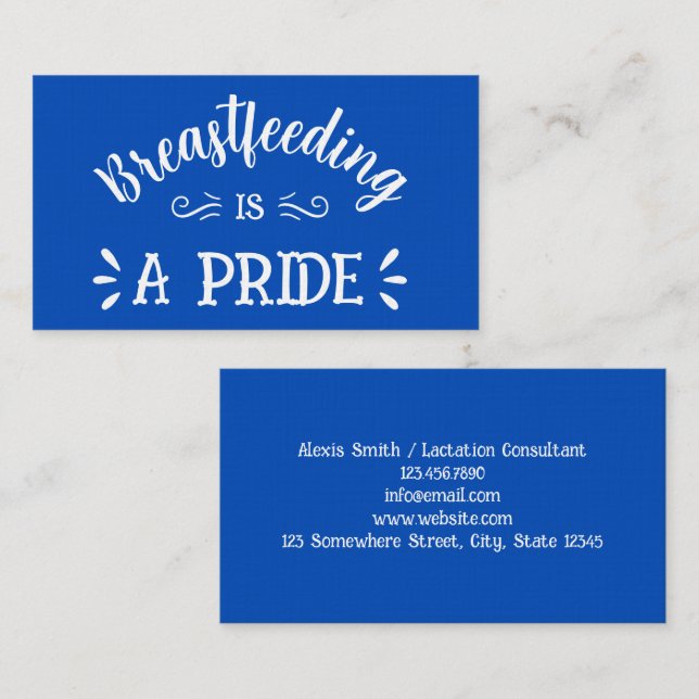 Carte de visite Premium du consultant en allaiteme (Devant / Derrière)