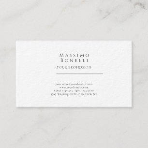 Carte De Visite Premium Épais Unique Élégant Simple Spécial