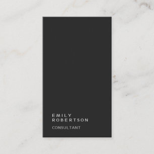 Carte De Visite Premium Noir Simple Tendance Simple Moderne Minima