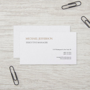 Carte De Visite Premium Pearl Moderne Élégant Simple