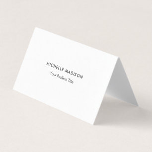 Carte De Visite Premium Pearl Trendy Minimalist Professional Plain