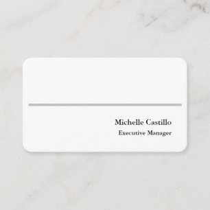 Carte De Visite Premium Silk Plain Professionnel Minimaliste Moder