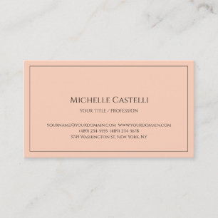 Carte De Visite Premium Silk Professional Unique Classique Simple