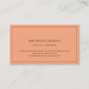 Carte De Visite Premium Silk Professional Unique Classique Simple