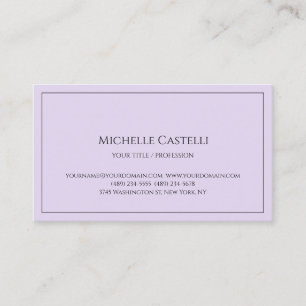 Carte De Visite Premium Silk Professional Unique Classique Simple