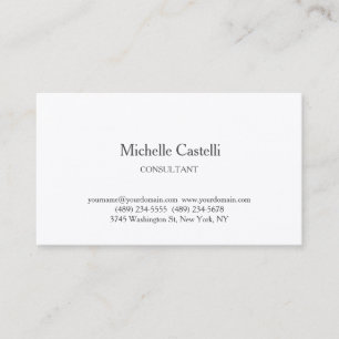 Carte De Visite Premium Silk Professional Unique Classique Simple