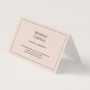 Carte De Visite Premium Soie Professionnel Unique Classique Simple