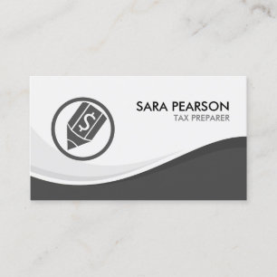 Carte De Visite Préparateur de déclaration fiscale Finance Financi