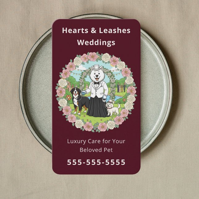Carte De Visite Préposé de mariage pour animaux de compagnie Soins (Créateur téléchargé)