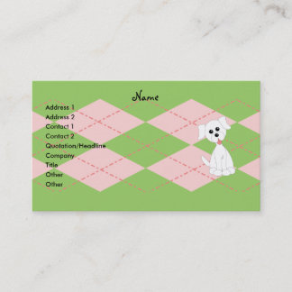 Carte De Visite Preppy Puppy