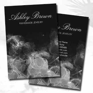 Carte De Visite Présentoir à boucles d'oreilles unique en aquarell