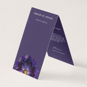 Carte De Visite Présentoir à colliers, créateurs de mandalas lotus