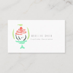 Carte De Visite Présentoir à gâteaux Décorateur de gâteaux pour la