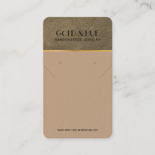 Carte De Visite Présentoir de bijoux en cuir bicolore