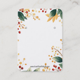 Carte De Visite Présentoir de logo Kraft Eucalyptus Aquarelle pour