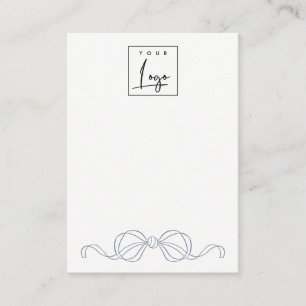 Carte De Visite Présentoir de logo pour bijoux en nœud papillon bl