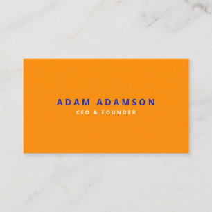 Carte De Visite Président-directeur général de Modern Orange