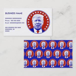 Carte De Visite Président Donald Trump en Rouge
