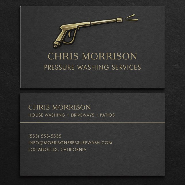 Carte De Visite Pressure Washing Services (Créateur téléchargé)
