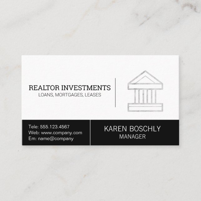 Carte De Visite Prêteur d'entreprise | Institution financière (Devant)