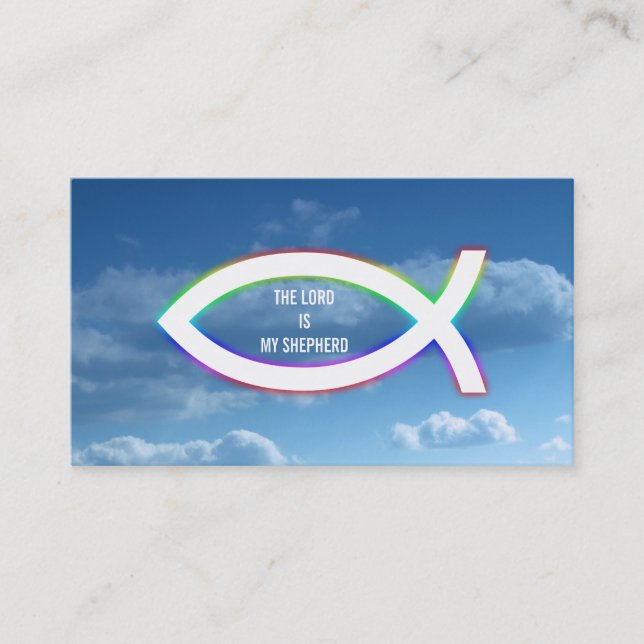 Carte De Visite Prêtre du pasteur | du chrétien | (Devant)