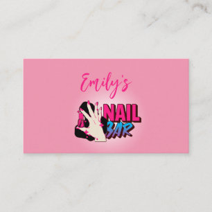 Carte De Visite Pretty in Pink : Nail Artist
