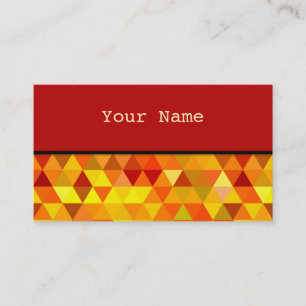 Carte De Visite Pretty Triangle pattern