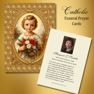 Carte De Visite Prière catholique de Noël Jésus mémorial