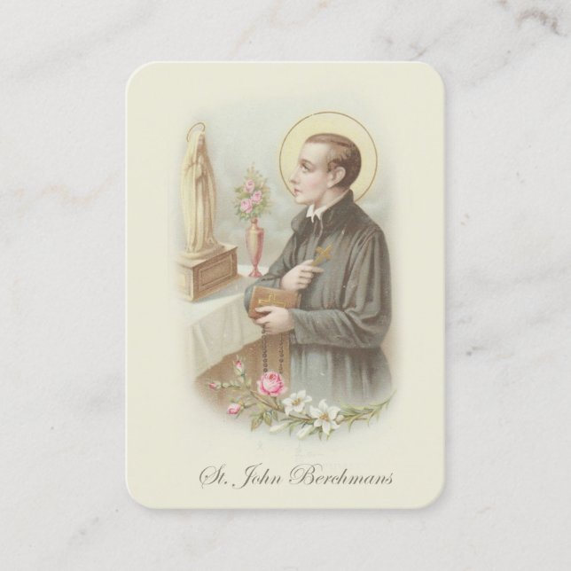 Carte De Visite Prière catholique d'enfants de choeur de St John (Devant)