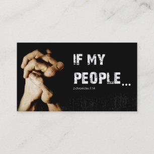 Carte De Visite Prière de groupe Eglise Religion spirituelle Chri