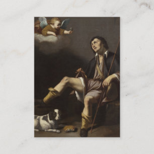 Carte De Visite Prière St. Rocco Roch contre Corona Virus Plague