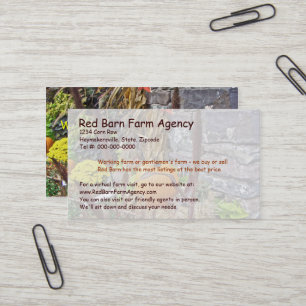 Carte De Visite Prime de récolte d'automne