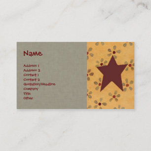 Carte de visite Primitive Star