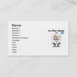 Carte De Visite Princesse Autres Roues