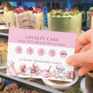 Carte De Visite Prix de fidélité Cake Baker Code QR promotionnel