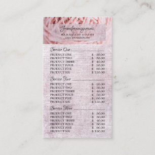 Carte De Visite Prix de la laine de tricot en peluche au crochet
