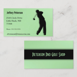 Carte De Visite Pro Golf Green