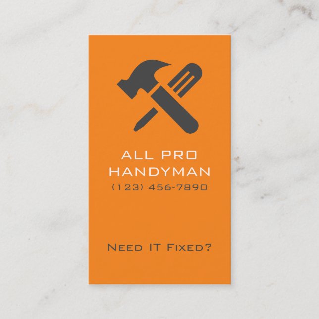 Carte de visite Pro Handyman (Devant)