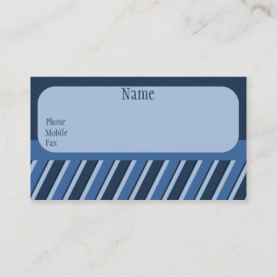 Carte de visite Pro Stripes, Bleu