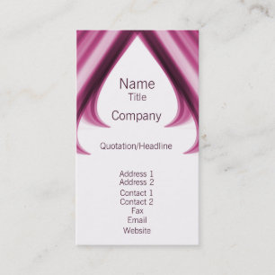 Carte de visite Pro Swirls I, Fuchsia