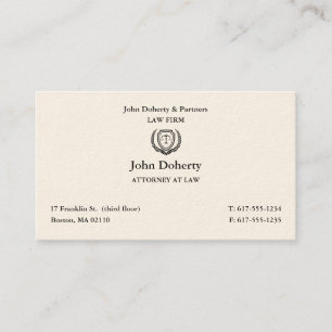 Carte De Visite Procureur   Avocat classique