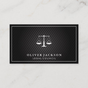 Carte De Visite Procureur   Carreaux noirs   Justice juridique