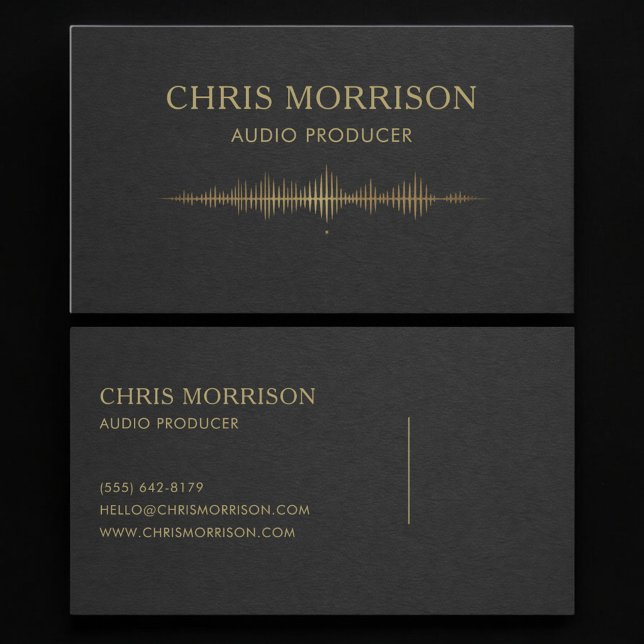 Carte De Visite Producteur audio (Créateur téléchargé)