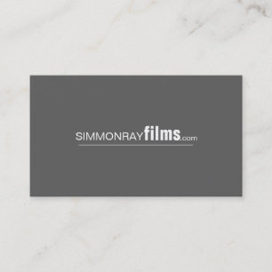 Carte De Visite Producteur de films professionnels, réalisateur Ca